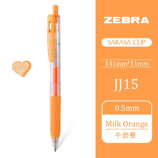 Sarasa Clip Gel Pen 0.5mm, Milk Orange