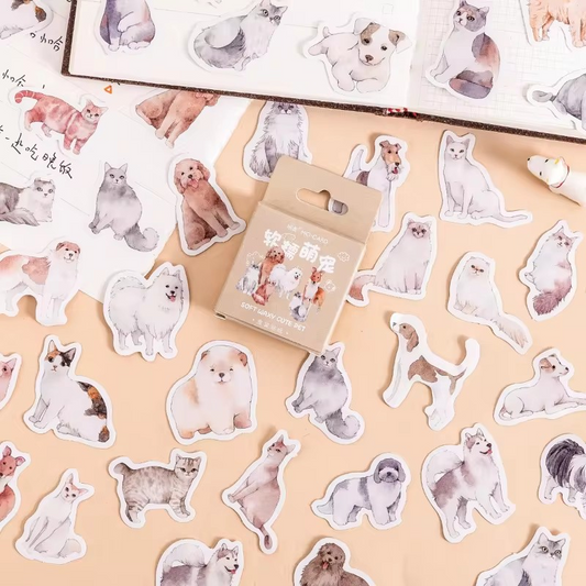 Cajita de 45 stickers " Pet Pal"