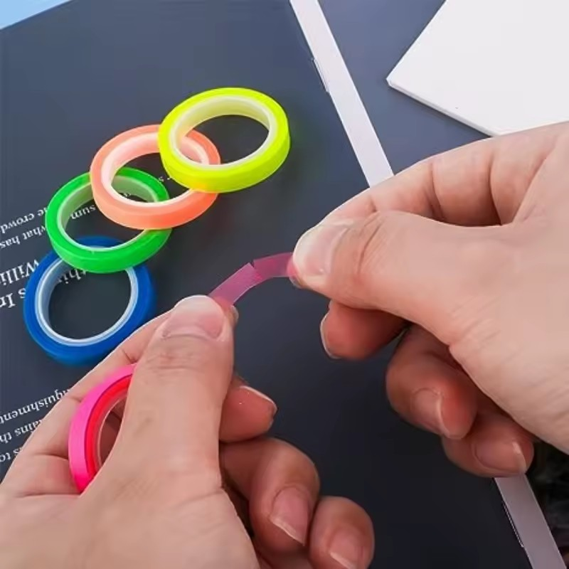 Set x 5 Resaltador Roll Neon