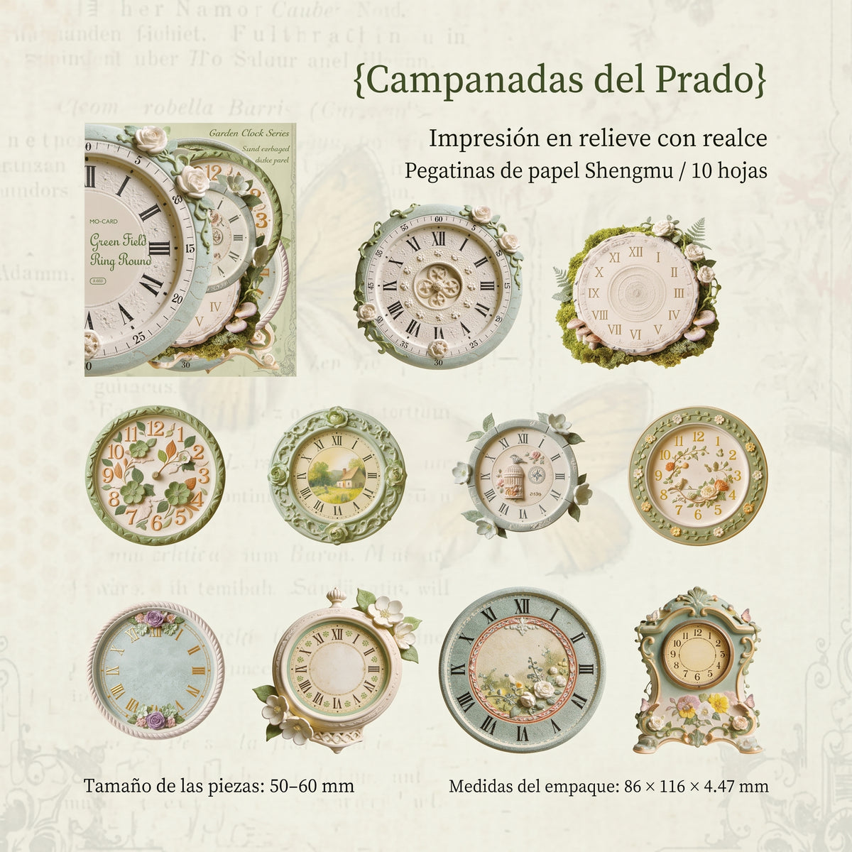 Stickers "Relojes de Jardín"