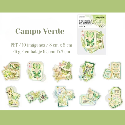 Stickers PET "Butterfly Of Dance"