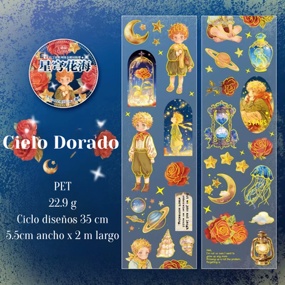Colección Stickers Roll "Noche Estrellada"