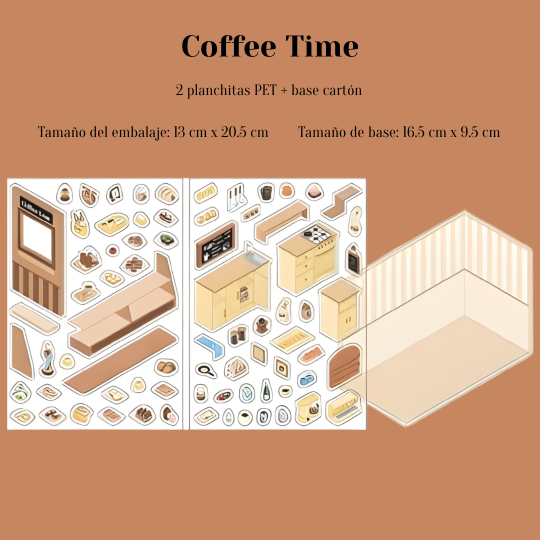 Armables 3D “🍰☕ Tienditas de Dulces"