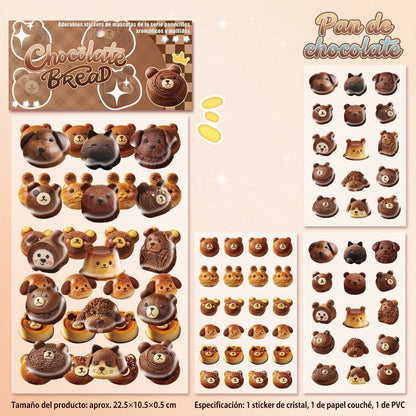 Stickers 3D "Pancitos de Animalitos"
