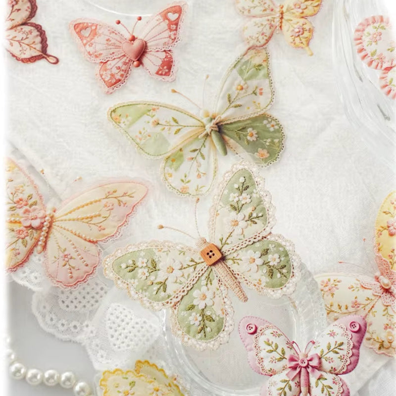 Stickers PET "Mariposas Bordadas"