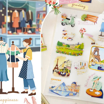 Stickers PET "Viajes por el Mundo"