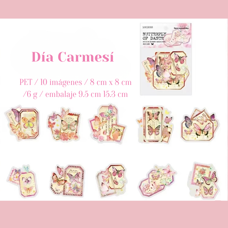 Stickers PET "Butterfly Of Dance"