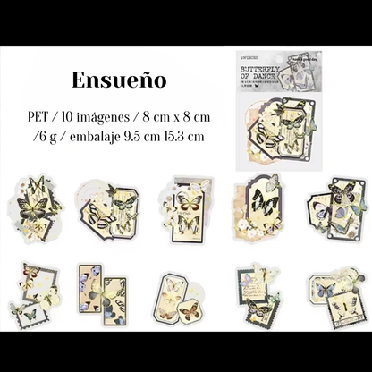 Stickers PET "Butterfly Of Dance"