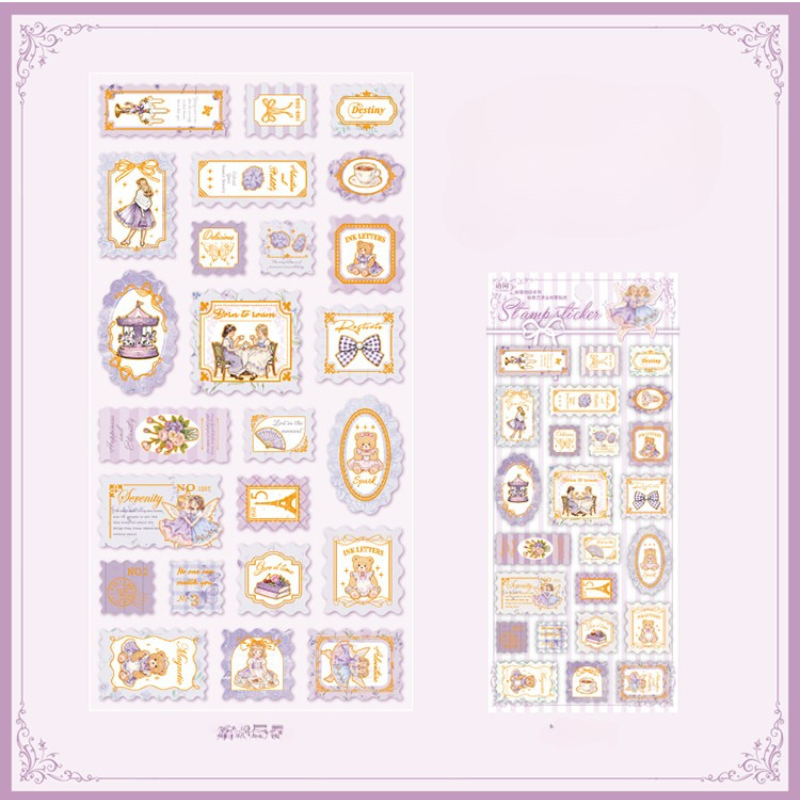 Stickers de papel "Estampillas"