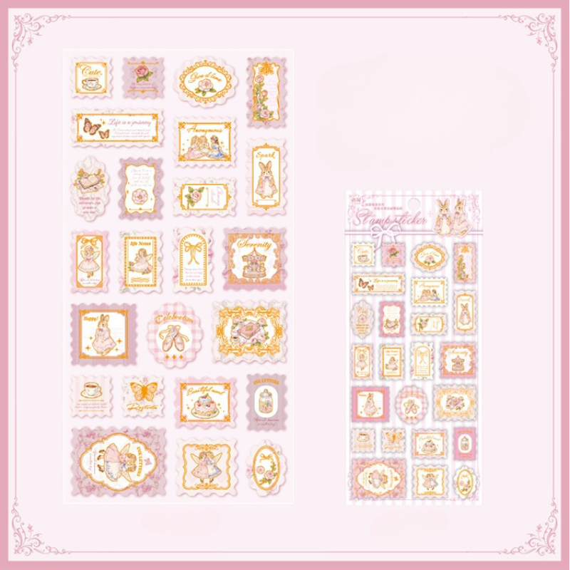 Stickers de papel "Estampillas"