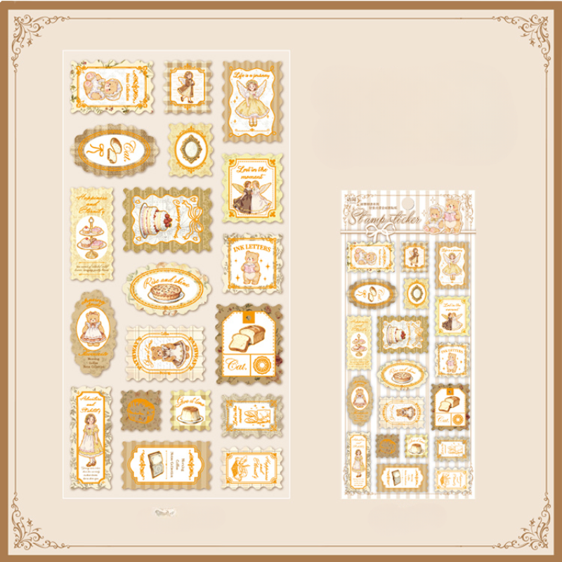 Stickers de papel "Estampillas"