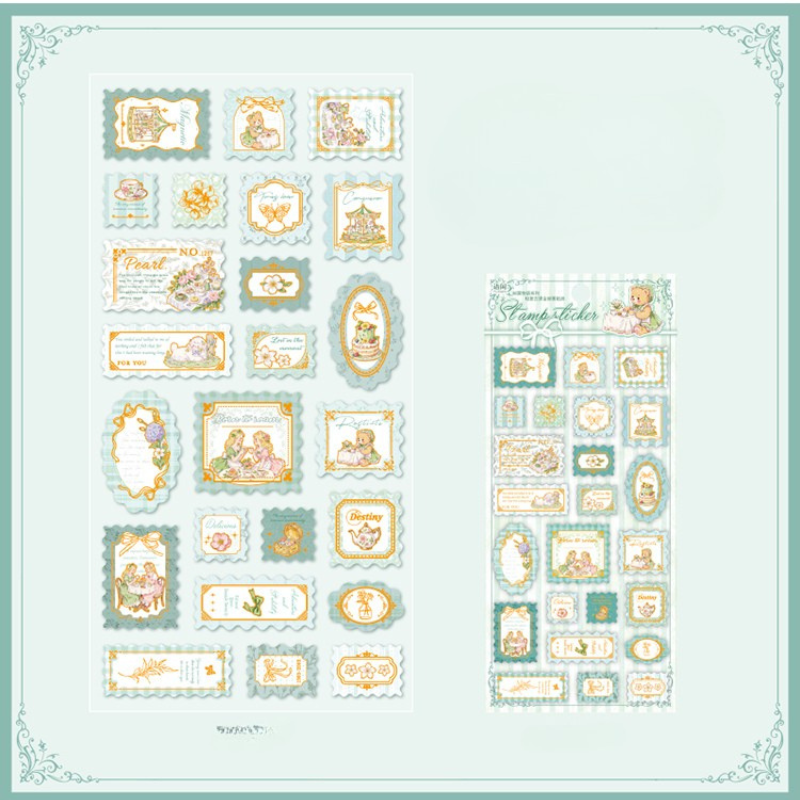 Stickers de papel "Estampillas"