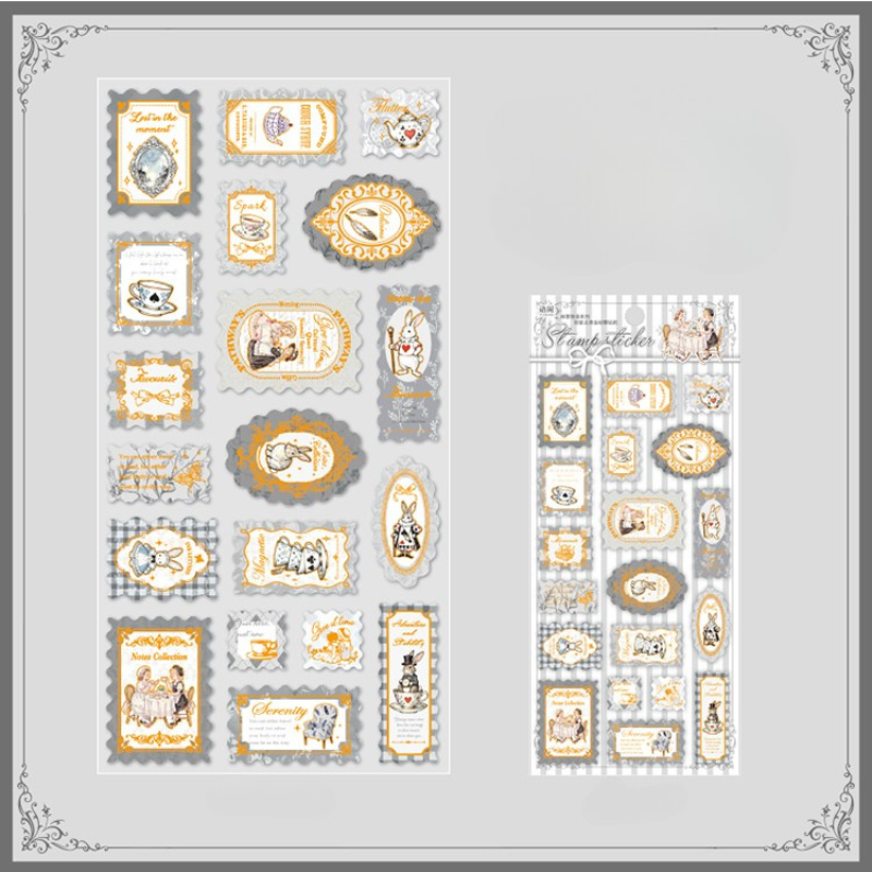 Stickers de papel "Estampillas"