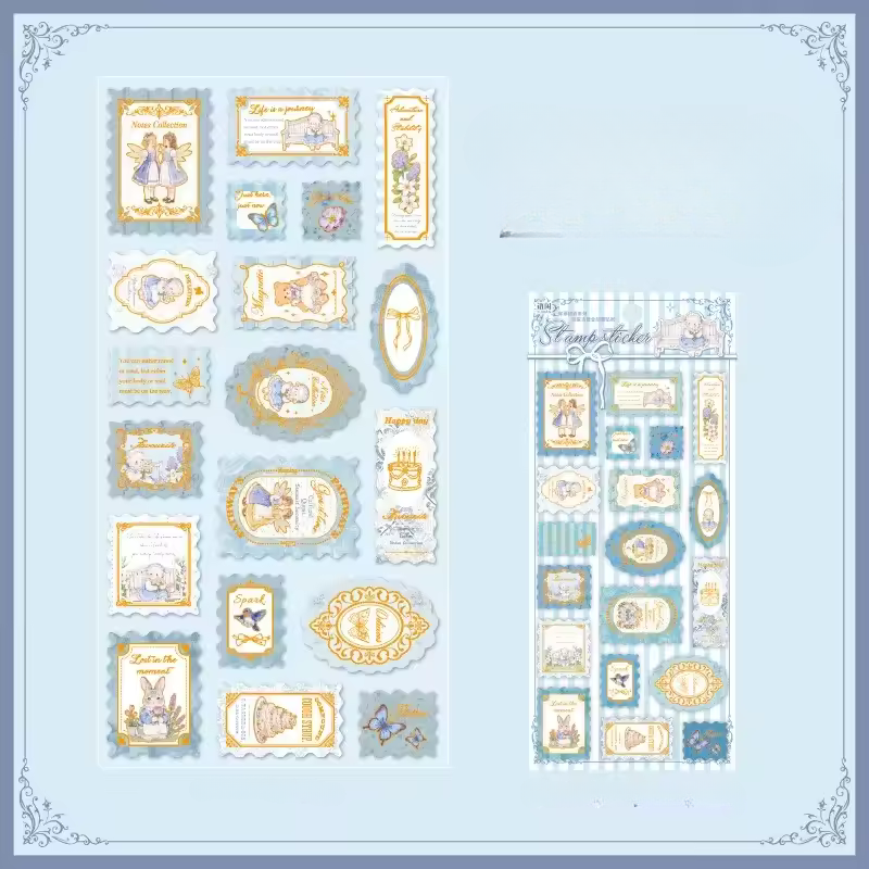 Stickers de papel "Estampillas"