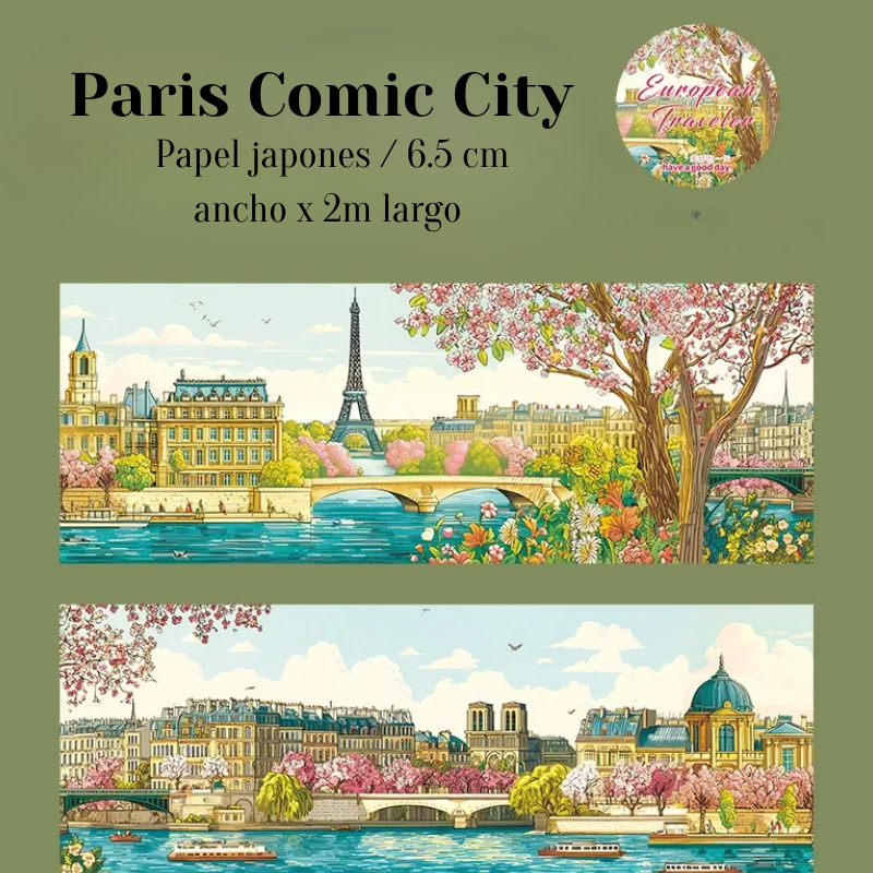 Set de Cintas Washitape “European Traveler”