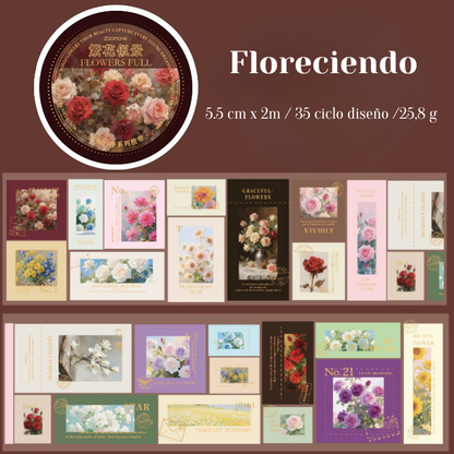 Colección Stickers Roll "Vintage Stamp"