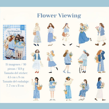 Stickers PET "Sunward Growth"