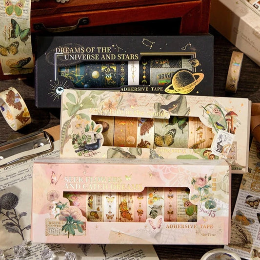 Set de Cintas Washitape “ Vintage Plant Gift Box”