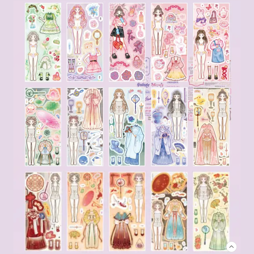 Sticker Box de Muñequitas para vestir “Dress Up”