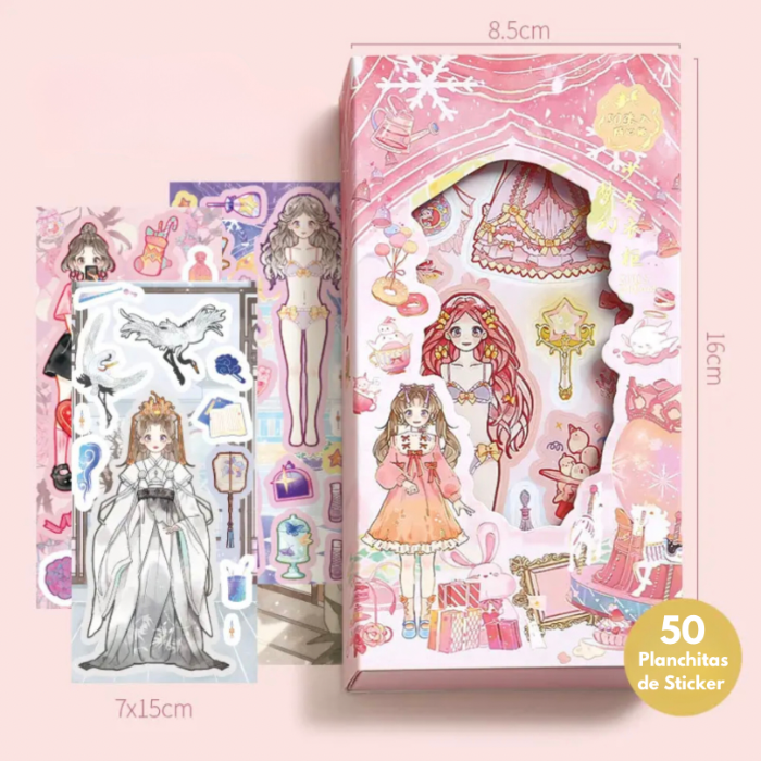Muñequitas para vestir “Dress Up” ~290 Stickers