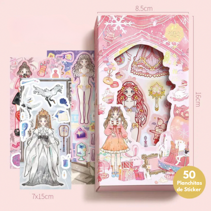 Muñequitas para vestir “Dress Up” ~290 Stickers