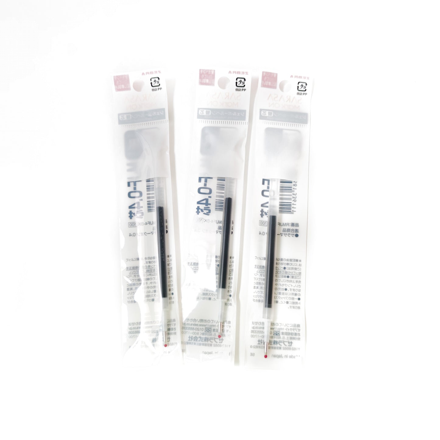 Refill para Sarasa Clip Mark On 0.4 mm, tinta negra