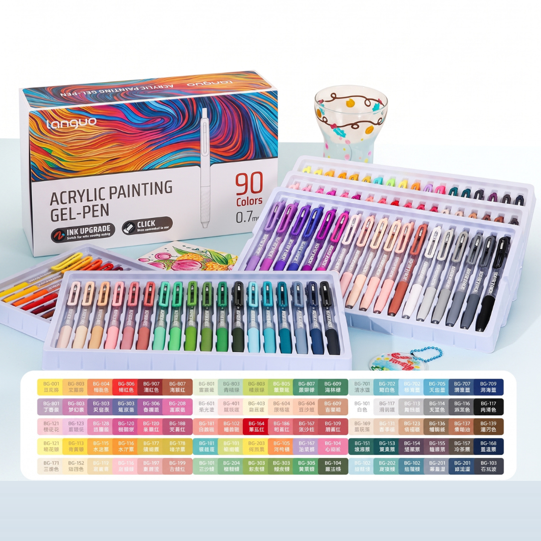 Gel Pen Acrílico Languo · Retráctil 0.7mm