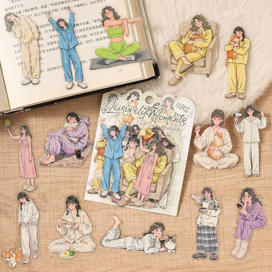 Stickers PET "Instantes Cotidianos"