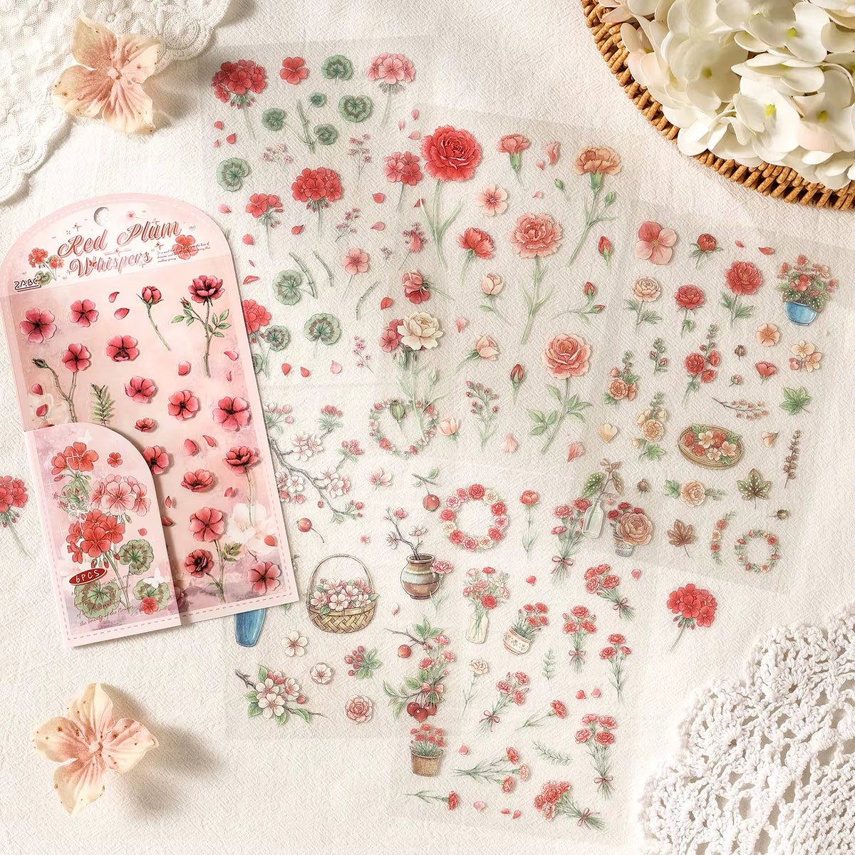 Stickers PET "Flores de Rocío"