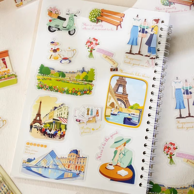 Stickers PET "Viajes por el Mundo"
