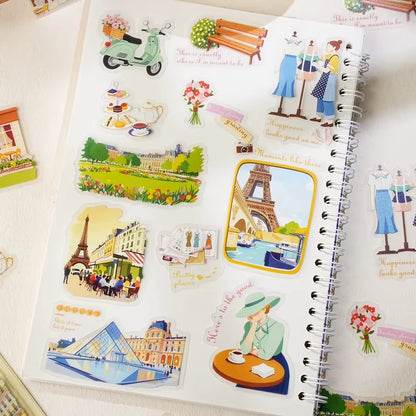 Stickers PET "Viajes por el Mundo"