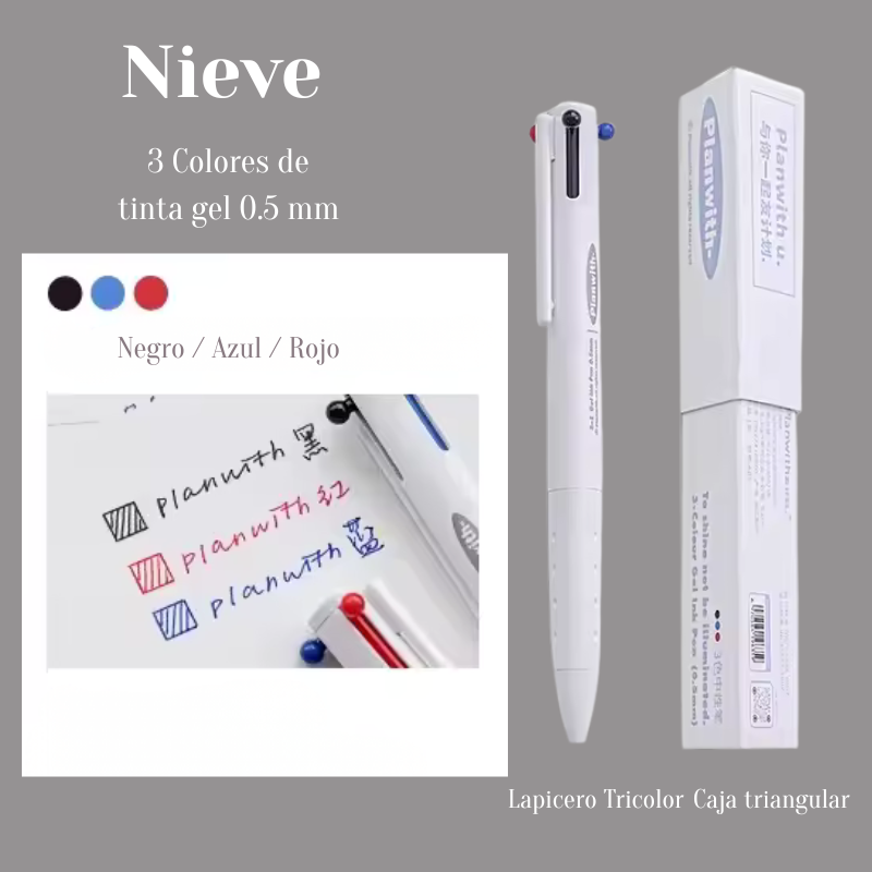 Lapicero Planwith- 3 en 1