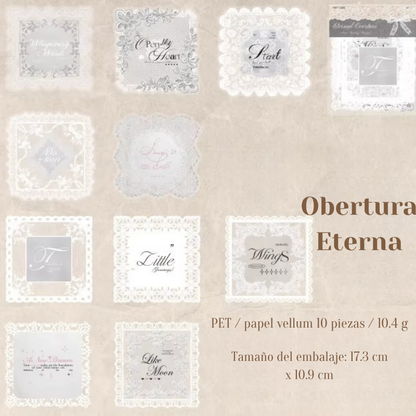Stickers PET "Lace Poems"