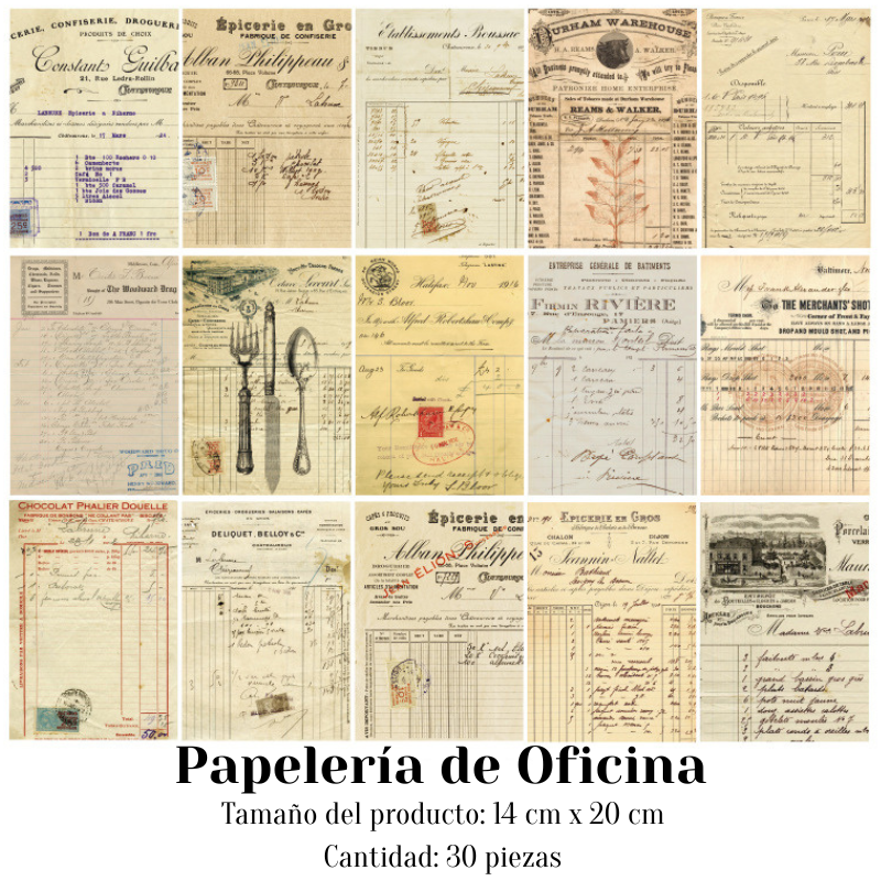 Papeles Decorativos "🧾 Archivo Clásico"