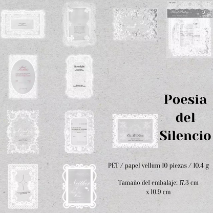 Stickers PET "Lace Poems"