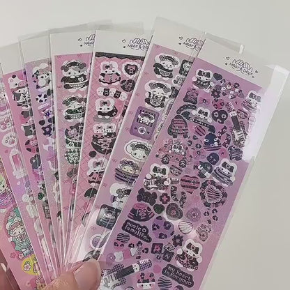 Stickers en planchitas "Mundo de Fantasía"