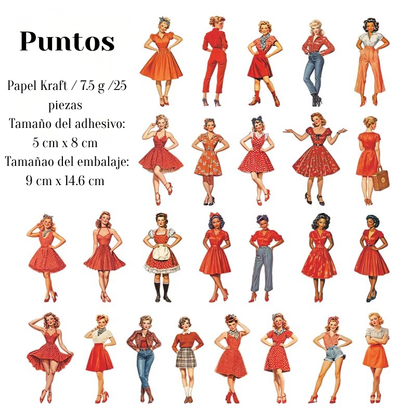 Adhesivos Troquelados "Vintage Beauty"