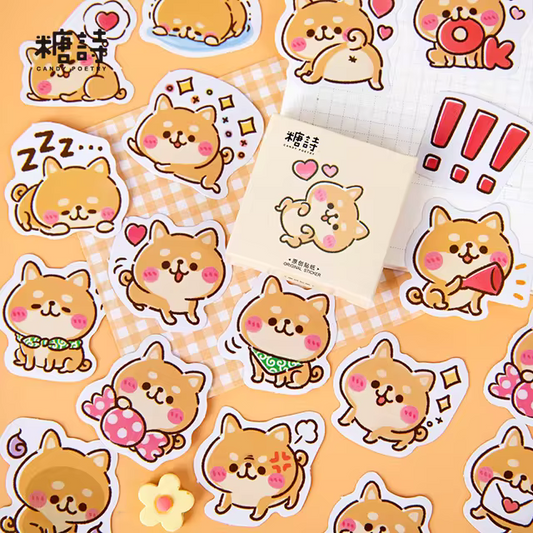 Cajita de 45 stickers " Puppy "