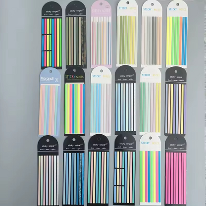 Sets x 160 Sticky Strips Traslúcidos