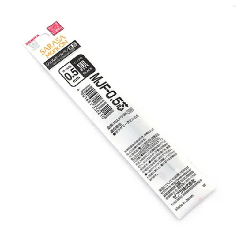 Zebra Sarasa Clip Mark On · Repuesto Tinta Negra