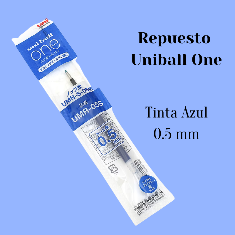 Repuesto Uni-ball One · Tinta Gel 0.38 / 0.5 mm
