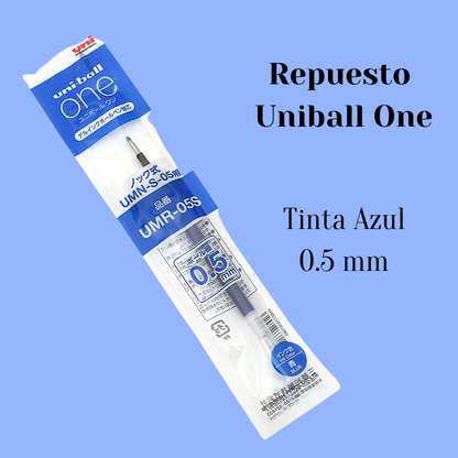 Repuesto Uni-ball One · Tinta Gel 0.38 / 0.5 mm