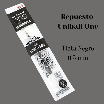 Repuesto Uni-ball One · Tinta Gel 0.38 / 0.5 mm