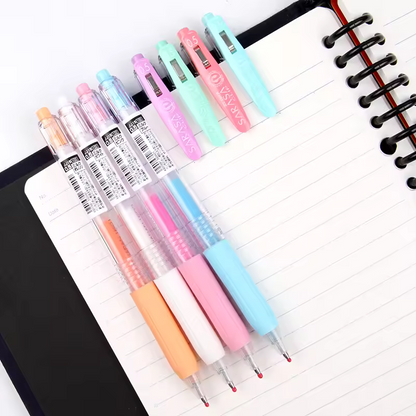 Zebra Sarasa Clip Milk · Set x8 Lapiceros Pastel