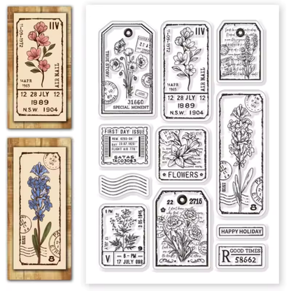 Set de Sellos de Silicona "Bloom Stamp"
