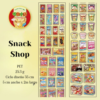 Colección Stickers Roll "Tienda de Confitería"
