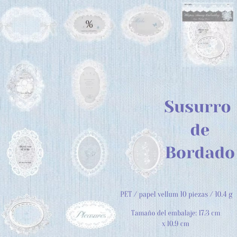 Stickers PET "Lace Poems"
