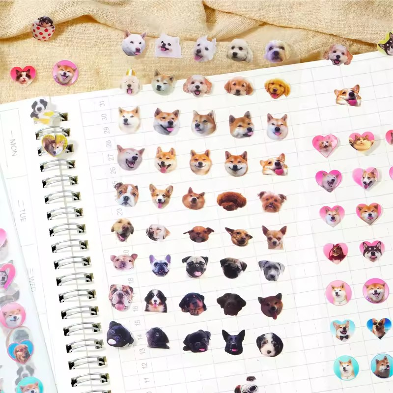 Sticker PET x 6 planchitas "Sweet Diary"