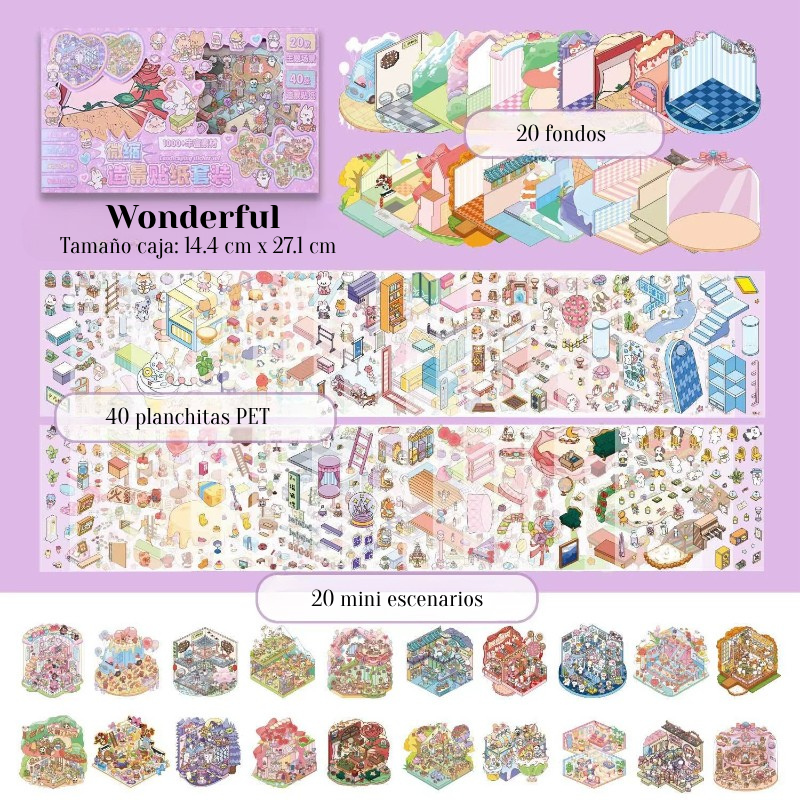 Caja de Armables 3D “World"