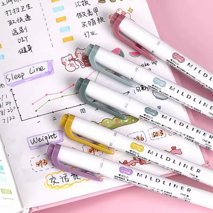 Zebra Mildliner · Set x5 Resaltadores Doble Punta